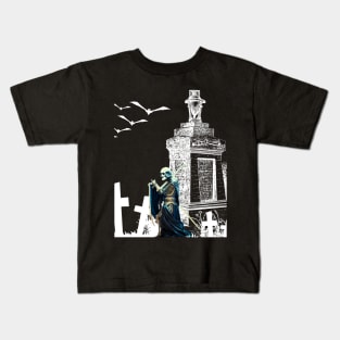 Walking in cemetery Kids T-Shirt